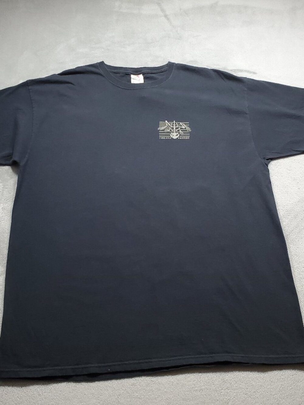 Chris Kyle Warror Frogman Logo Basic T-shirt Black Brown Men Sz 2XL